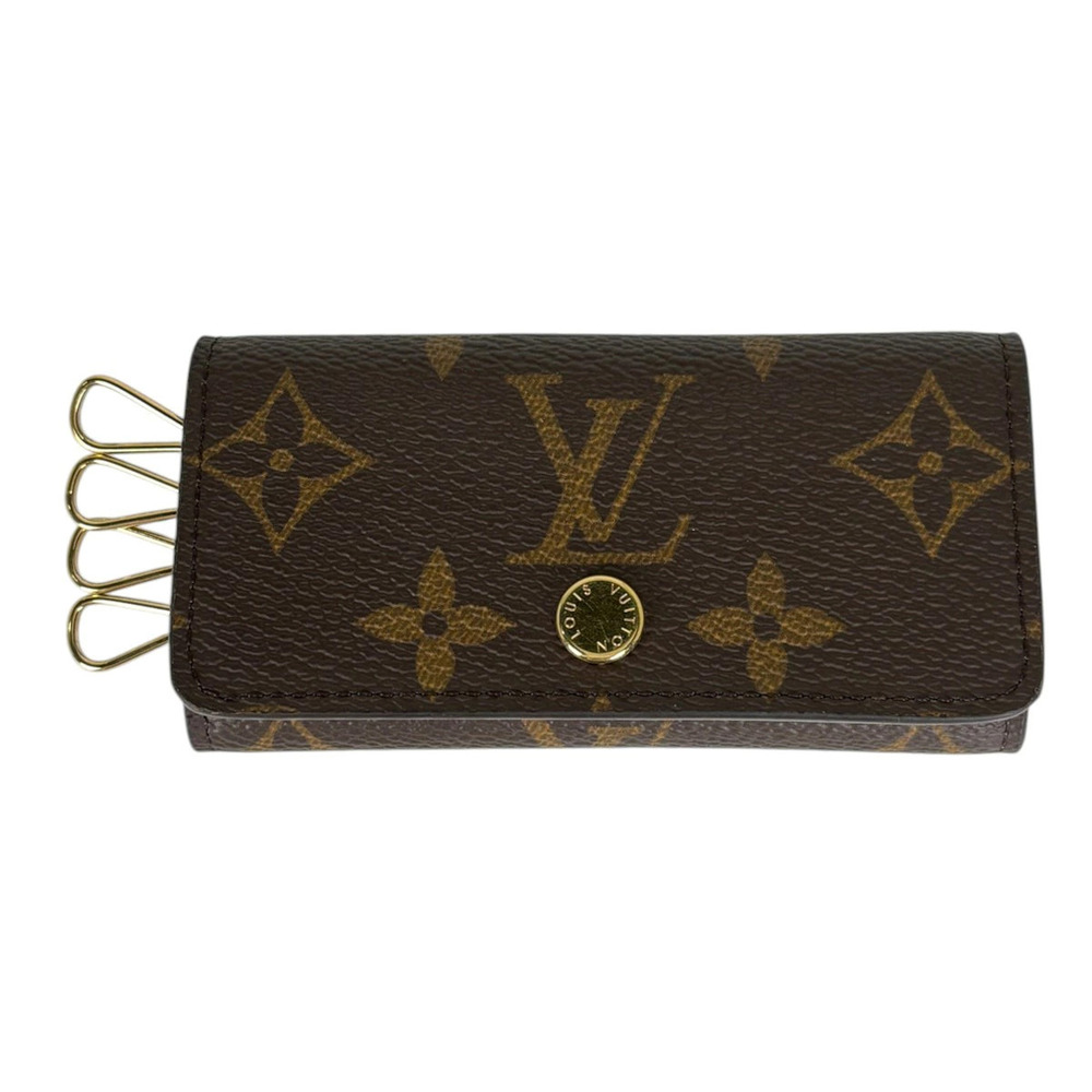 Louis Vuitton Multicles Key Case Wallet Hook Monogram Brown